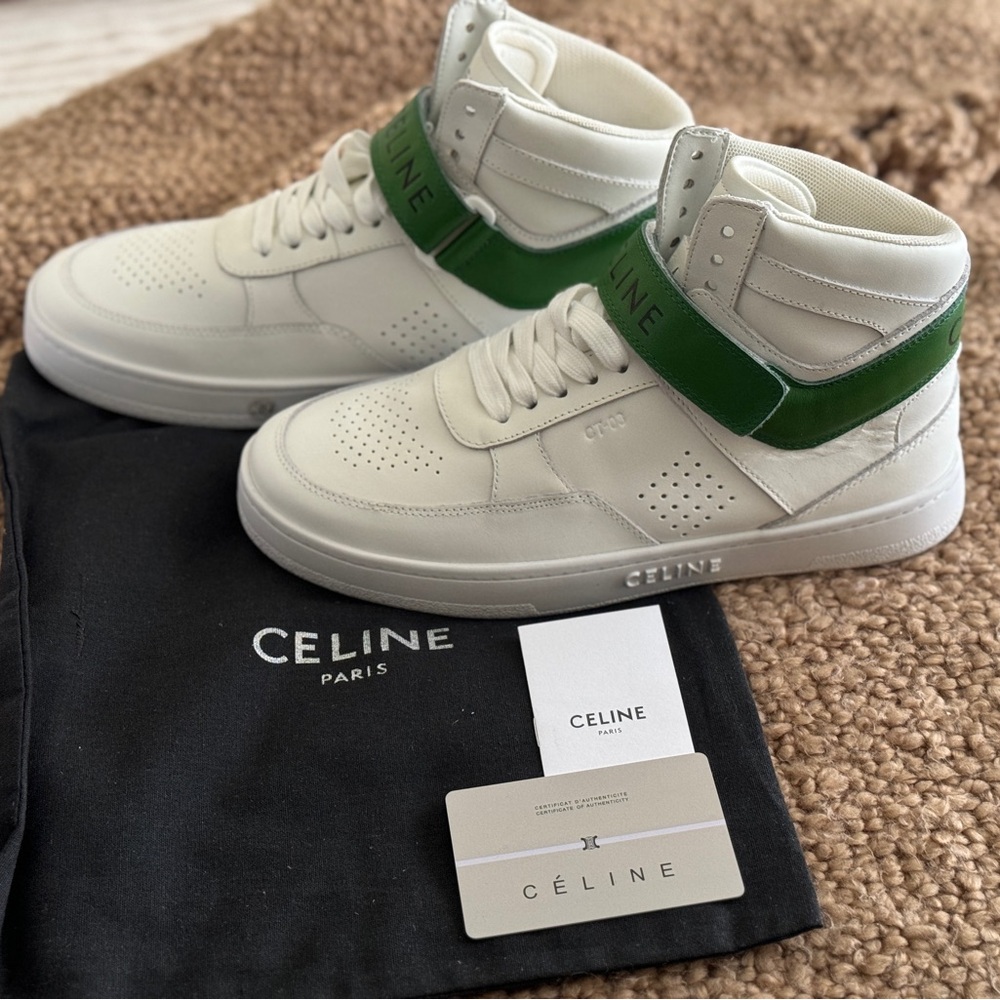 Celine - Leather High Top Trainers CT-03